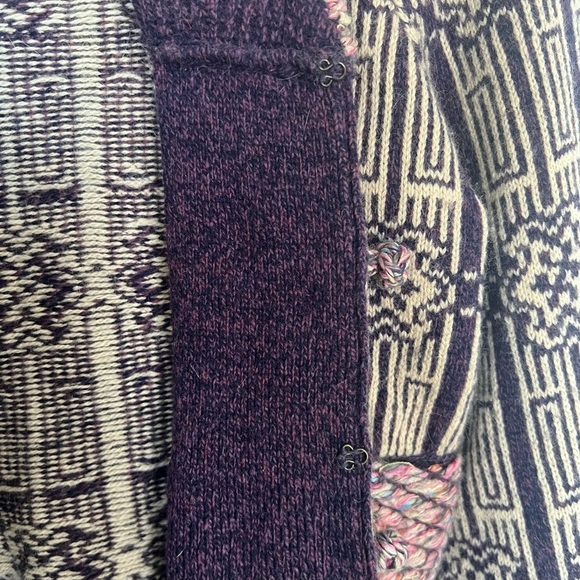 Women's Black and Pink Cardigan Sweater - Picture 7 of 14